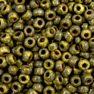 Miyuki seed beads 6/0 - Opaque picasso dark yellow 6-4519